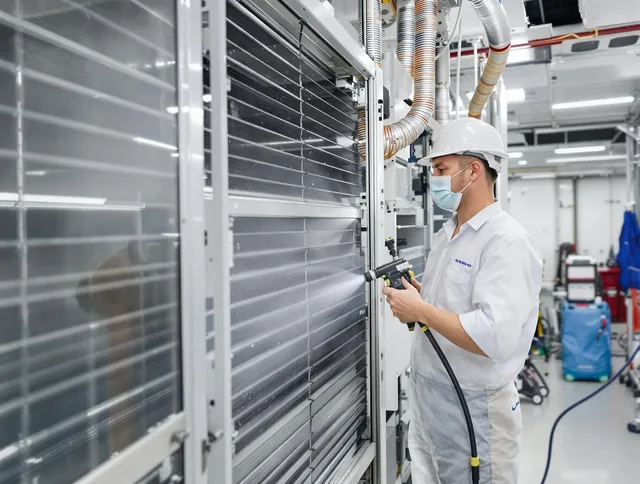 Professional AC coil cleaning by Seekonk Air Duct Cleaning in Seekonk