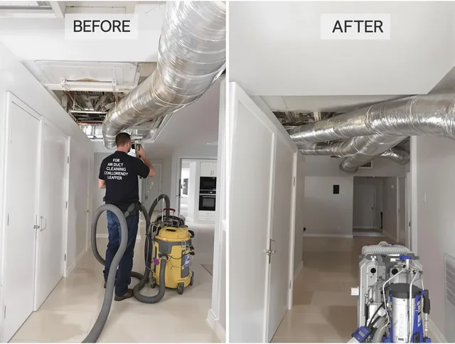 Seekonk Air Duct Cleaning professional performing thorough air duct cleaning in Seekonk