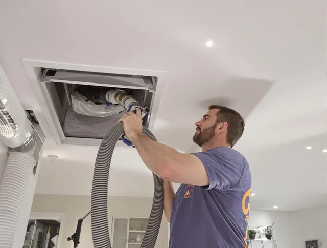 Precision indoor duct cleaning by Seekonk Air Duct Cleaning in Seekonk